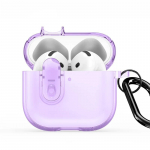 Korpus k&otilde;rvaklappidele Dux Ducis Apple AirPods 4 PECL Series PC+TPU Cover with Hook Purple