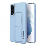 Tagakaaned Wozinsky  Wozinsky Kickstand Case Silicone Case with Stand Samsung Galaxy S21+ 5G Light Blue