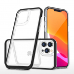 Tagakaaned Hurtel  Clear 3in1 case for iPhone 14 Pro Max silicone cover with frame black