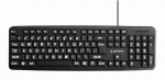 Arvuti klaviatuur Gembird  KEYBOARD STANDART USB ENG BIG/LETT. BLACK KB-US-103