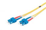 Kaabel Digitus  Patch Cord FO, Duplex, SC to SC SM OS2 09/125 &micro;, 1 m Yellow, SC, SC