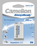 Muu arvutitarvik Camelion 9V/6HR61, 200 mAh, AlwaysReady Rechargeable Batteries Ni-MH, 1 pc(s)