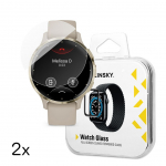 Rihm Wozinsky Wozinsky Full Glue Tempered Glass for Garmin Venu 3S 41mm (2 pcs.)