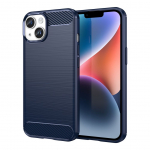 Tagakaaned Hurtel  Carbon Case for iPhone 14 Plus flexible gel back cover blue