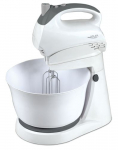 Mikserid ja blenderid Adler  Mixer AD 4202 Mixer with bowl, 300 W, Number of speeds 5, Turbo mode, White
