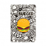 Kaaned iLike Samsung Galaxy Tab A8 10.5 (2021) Tablet Case Design SM-X200/SM-X205 Burger