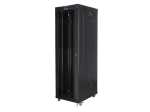 Serverid Lanberg Rack cabinet 19" free-standing 42U/600x1000 (flat pack) with glass door lCD V2, black |
