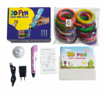 M&auml;nguasjad iLike 3D Pen for Kids, 3D Printing Pen Printer with 150ft PLA Filament Refills, 3-Dimensional Drawing Craft Art Set 5m x 30 Colors Pink