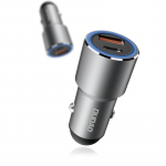 Adaptrid Dudao  Dudao USB / USB Car Charger Type C Power Delivery Quick Charge 22.5 W Gray (R4PQ)