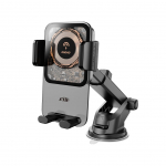 Automaatne hoidja Dudao  Dudao F19 clamp car holder with 15W inductive charger - black