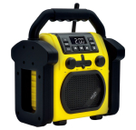 Interaktiivne lahendus Adler  | Construction radio with Bluetooth | AD 1911 | AUX in | Black/Yellow