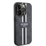 Tagakaaned Guess Apple iPhone 15 Pro Case Cover 4G Printed Stripes Black