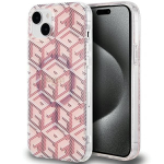 Tagakaaned Guess  Guess IML GCube MagSafe case for iPhone 15 / 14 / 13 - pink