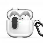 Korpus k&otilde;rvaklappidele Dux Ducis Apple AirPods 4 PECL Series PC+TPU Cover with Hook Black Clear