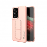 Tagakaaned Wozinsky  Wozinsky Kickstand Case silicone case with stand Samsung Galaxy S21 Ultra 5G pink