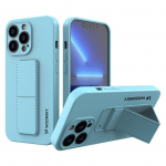 Tagakaaned Wozinsky  Wozinsky Kickstand Case iPhone 13 mini silicone case with stand light blue