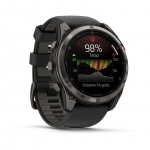 Nutikell Garmin fenix&reg; 8 Pro &ndash; 51 mm, MicroLED Sapphire, Carbon grey DLC titanium with Black/pebble grey silicone band