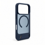 Tagakaaned Evelatus Apple iPhone 18 Pro Rubber Coated MagSafe With Stand Case Navy Blue