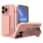 Tagakaaned Wozinsky - Wozinsky Kickstand Case iPhone 13 mini silicone case with stand pink