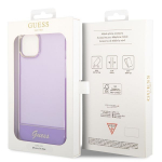Tagakaaned Guess  Guess Translucent iPhone 14 6.1" Case - Purple