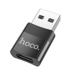 Kaabel Hoco Adapter OTG USB A to USB C Hoco UA17 black