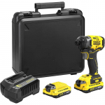 Kalakaubad Stanley | 18V V20 Brushless 3-Speed Impact Driver - 2.0Ah Kit | SFMCF820D2K-QW | 18 V | 2.0 Ah | Lithium Ion