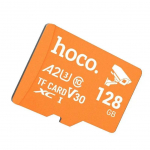 M&auml;lukaardid Hoco Memory card microSD 128GB class 10 UH-1 U3 V30 A2 Hoco orange