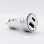 Autolaadijad Evelatus - Evelatus Quick Car Charger QCC03, QCC03WH White
