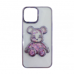 Tagakaaned iLike Apple iPhone 13 Silicone Case Print Desire Bear Purple