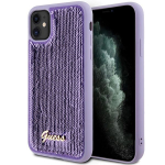 Tagakaaned Guess  Guess Sequin Script Metal case for iPhone 11 / Xr - purple