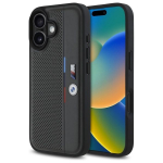 Muu telefoni lisavarustus BMW  BMW M Perforated Tricolor Detail Line iPhone 16 Case - Dark Gray