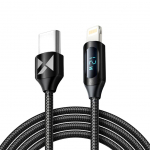 Muud kaubad Wozinsky  Wozinsky WUCLC2 Lightning - USB-C 36W 480Mb/s cable 2m with display - black