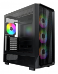 Arvuti korpus montech  Case||X5|MidiTower|Case product features Transparent panel|Not included|Colour Black|X5(B)