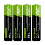 Aku Green cell  Green Cell Rechargeable Batteries 4x AAA HR03 950mAh