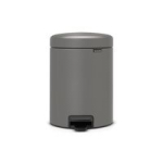 Teine toode Dell  BRABANTIA atkritumu tvertne ar pedāli NewIcon  5L  Mineral Concrete Grey 126284