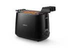 R&ouml;ster Philips  Philips Daily Collection Toaster HD2583/90  Plastic  2-slot  bun warmer  sandwich rack  black