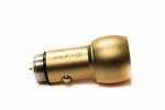 Autolaadijad Evelatus - Car Charger ECC01 GOLD 2USB port 3.1A with stainless steel escape tool Gold