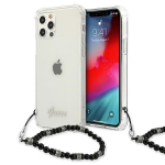 Tagakaaned Guess  Guess GUHCP12LKPSBK iPhone 12 Pro Max 6.7" Transparent hardcase Black Pearl