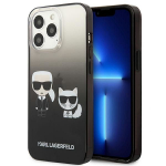 Tagakaaned Karl Lagerfeld  Karl Lagerfeld Gradient Ikonik Karl&Choupette Case for iPhone 13 Pro / iPhone 13 - Black