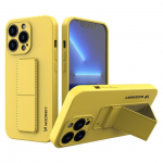 Tagakaaned Wozinsky  Wozinsky Kickstand Case silicone case with stand iPhone 13 mini yellow