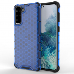 Tagakaaned Hurtel  Honeycomb Case armor cover with TPU Bumper for Samsung Galaxy S21+ 5G (S21 Plus 5G) blue