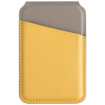 Muu telefoni lisavarustus UNIQ Uniq Lyden DS magnetic RFID wallet with phone stand - yellow-gray