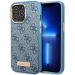 Tagakaaned Guess  Guess GUHMP14LU4GPRB iPhone 14 Pro 6.1" blue/blue hard case 4G Logo Plate MagSafe