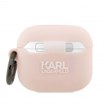 Tagakaaned Karl Lagerfeld  Earbuds Case Karl Lagerfeld for Apple Airpods PRO (3D Sil NFT Karl) pink