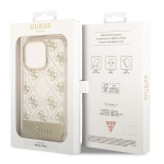 Tagakaaned Guess  Guess GUHCP14XHG4MHG iPhone 14 Pro Max 6.7 "gold / gold hardcase 4G Pattern Script