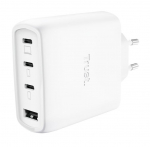 Laadijad ja juhtmed Trust MOBILE CHARGER WALL MAXO 65W/4-PORT GAN WHITE 26068