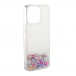 Tagakaaned iLike Apple iPhone 13 Silicone Case Water Glitter Rainbow