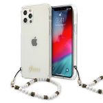 Tagakaaned Guess  Guess GUHCP12MKPSWH iPhone 12/12 Pro 6.1" Transparent Hardcase White Pearl