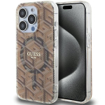 Tagakaaned Guess  Guess IML GCube MagSafe case for iPhone 15 Pro Max - brown