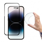 Kaitseklaasid Wozinsky - Wozinsky Full Cover Flexi Nano Glass tempered glass for iPhone 14 Pro flexible with a black frame